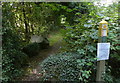 Public footpath leading to Mancetter Quarry