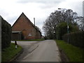 Approaching Bridle Road Farm, Halloughton