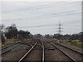 SE5323 : View east from Sudforth Lane level crossing by Jonathan Thacker
