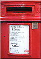 Detail, Victorian postbox on Ramshill Road, Scarborough