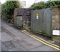 Electricity substation on a Brynmawr corner 