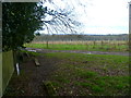 Looking northwards from footpath stile