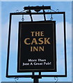 Sign for the Cask Inn, Scarborough