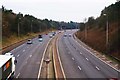 M5 motorway looking north, near Romsley, Worcs