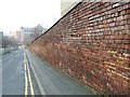 SE3133 : Brick wall, East Field Street, Leeds by Stephen Craven
