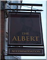 Sign for the Abert public house, Scarborough