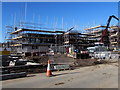 Muddy entrance to the Taylor Wimpey building site, Rodney Road, Newport