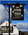 Vine Inn name signs, Johnston