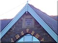 Old National School, built 1875 - now closed - plaque