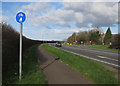 Cyclepath along Airport Way