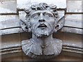 SO8554 : Carved head, Worcester Guildhall by Philip Halling