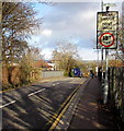 Weak bridge ahead, Heath Halt Road, Cardiff