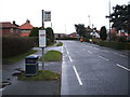 Bus stop on Muston Road, Filey