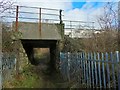 Path leading under railway line