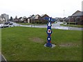 Sustrans cycle signpost, Labrador Drive, Poole