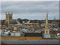 TL4458 : Looking over Cambridge rooftops by Richard Humphrey