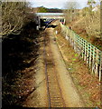 West Wales Line towards Johnston railway station