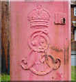 Cypher, Edward VII postbox on Scarborough Road, Filey