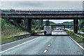 SK5698 : M18 Crossing the A1M at Wadworth Interchange by David Dixon