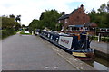 Narrowboat passing through Glascote Bottom Lock No 13