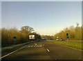 A264 approaching the Great Daux roundabout