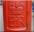 Cypher, Elizabeth II postbox on High Street, Eastfield