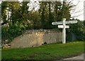 Fingerpost, Pilton crossroads