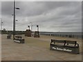 NZ3572 : New seating on Whitley Bay promenade by Graham Robson