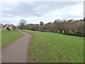 Path beside the Northbrook, Wonford, Exeter