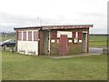 NZ3277 : Closed public toilets, Hartley Links by Graham Robson