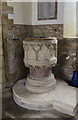 SK8999 : Font, St Genewys' church, Scotton by Julian P Guffogg