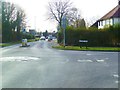 Looking along Crawley Road from mini-roundabout