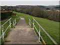 Footpath west from Lambourne Crescent, Bettws, Newport