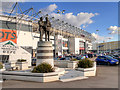 SK3735 : Derby County FC, The iPro Stadium and Clough-Taylor Statue by David Dixon