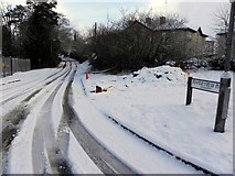 H4772 : Snow, Riverview Road, Cranny by Kenneth  Allen