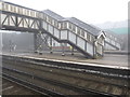 SJ3478 : Hooton railway station historic footbridge by John S Turner