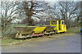 Empty train at Cherry Orchard Lane brickworks, 1989