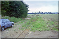 Passing loop on brickworks tramway, 1989