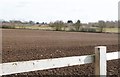 View South-east from the perimeter fence of Chelmer Valley park & Ride facility