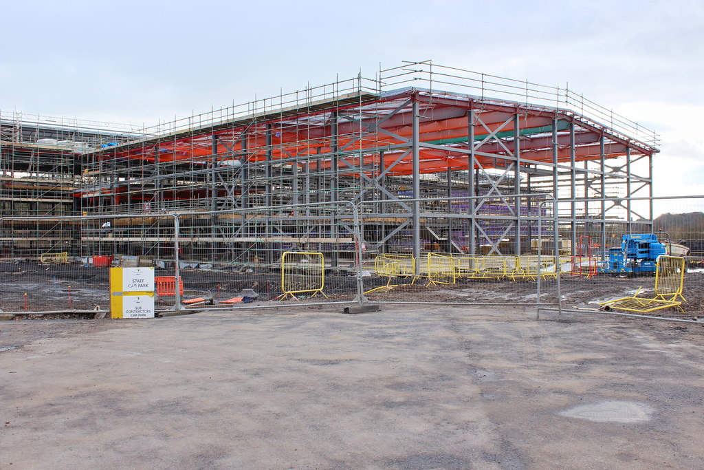 Construction Of Sports Hall Islwyn High © M J Roscoe Cc By Sa20 Geograph Britain And 1822