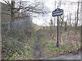 Footpath from Statham Road to Slate Farm