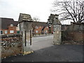 The entrance to Holy Trinity Churchyard, Theale