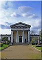 TQ2382 : Portico, Anglican Chapel, Kensal Green Cemetery by Jim Osley