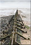 TA3009 : Most northerly groyne in Cleethorpes by David P Howard
