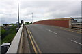 Railway bridge with new parapets on Meadow Lane