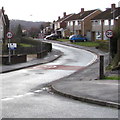 Start of the 20 zone, Wavell Drive, Malpas, Newport