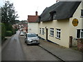 Church Hill and AA village sign, Kersey