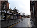 Looking from Foregate Street into Sansome Street