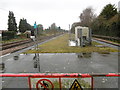 The disused part of the platform at Upminster Bridge Underground station