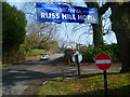 Bridleway junction on Russ Hill